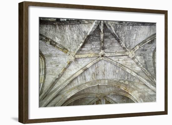 Cross Vaults, Detail from Cloisters of Narbonne Cathedral, Narbonne, Languedoc-Roussillon-null-Framed Giclee Print