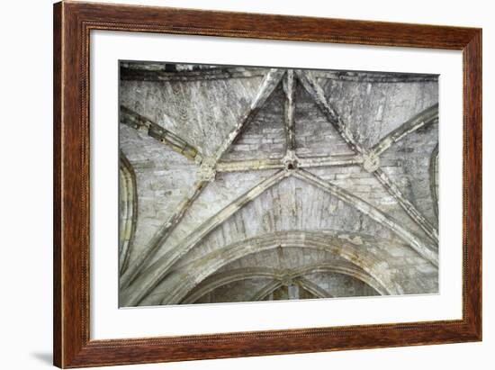 Cross Vaults, Detail from Cloisters of Narbonne Cathedral, Narbonne, Languedoc-Roussillon-null-Framed Giclee Print