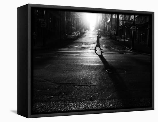 Cross Walking-Sharon Wish-Framed Premier Image Canvas