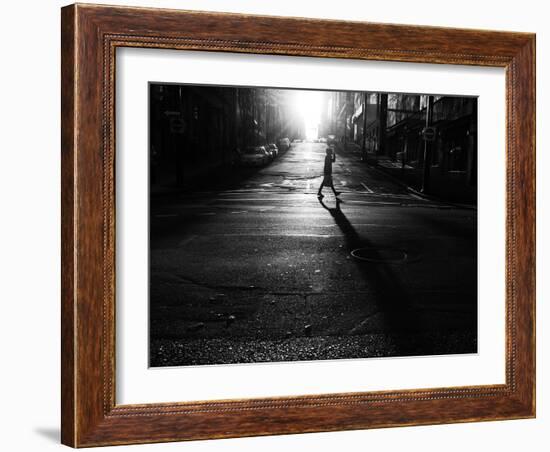 Cross Walking-Sharon Wish-Framed Photographic Print