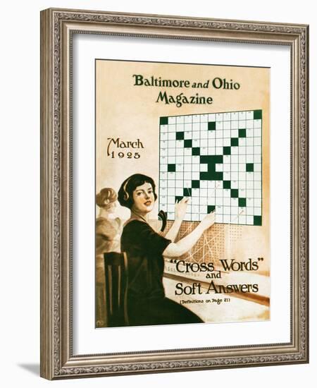 Cross Words and Soft Answers-Charles H. Dickson-Framed Giclee Print