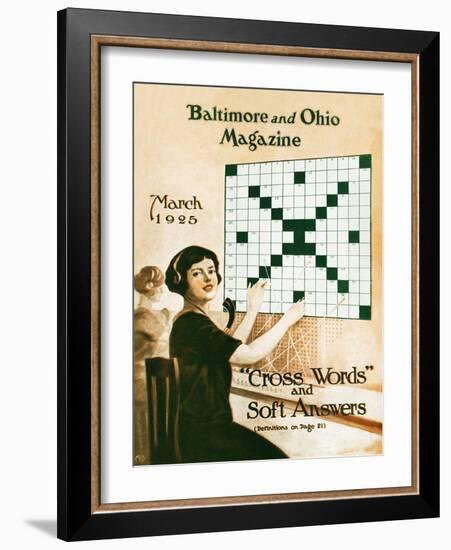 Cross Words and Soft Answers-Charles H. Dickson-Framed Giclee Print