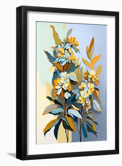 Crossandra Branch II-Avril Anouilh-Framed Art Print