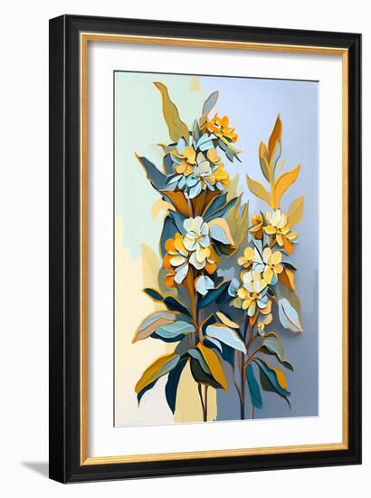 Crossandra Branch II-Avril Anouilh-Framed Art Print