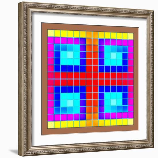 Crossed Squares, 2018-Peter McClure-Framed Giclee Print