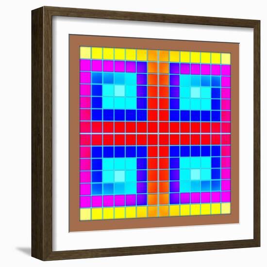 Crossed Squares, 2018-Peter McClure-Framed Giclee Print