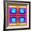 Crossed Squares, 2018-Peter McClure-Framed Giclee Print