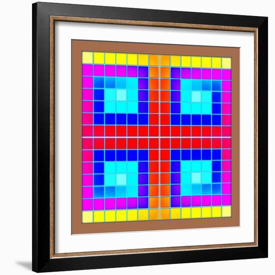 Crossed Squares, 2018-Peter McClure-Framed Giclee Print