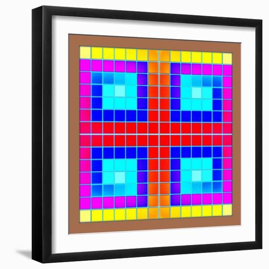 Crossed Squares, 2018-Peter McClure-Framed Giclee Print