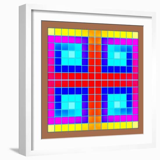 Crossed Squares, 2018-Peter McClure-Framed Giclee Print