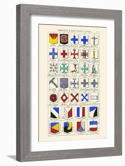 Crosses and Partition Lines-Hugh Clark-Framed Art Print