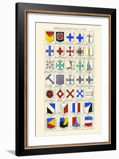 Crosses and Partition Lines-Hugh Clark-Framed Art Print