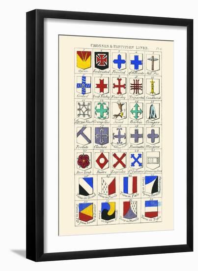 Crosses and Partition Lines-Hugh Clark-Framed Art Print