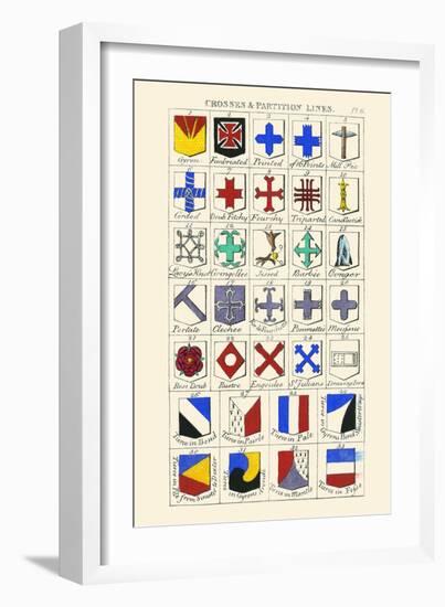 Crosses and Partition Lines-Hugh Clark-Framed Art Print