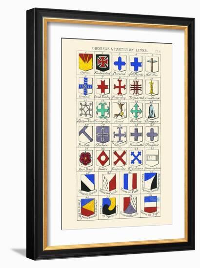 Crosses and Partition Lines-Hugh Clark-Framed Art Print