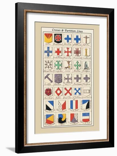 Crosses and Partition Lines-Hugh Clark-Framed Art Print