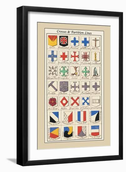 Crosses and Partition Lines-Hugh Clark-Framed Art Print