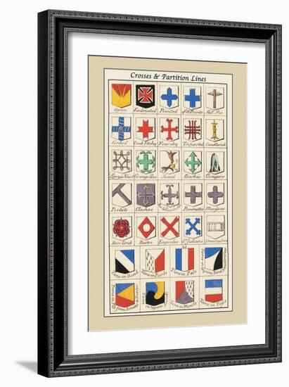 Crosses and Partition Lines-Hugh Clark-Framed Art Print