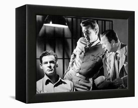 Crossfire, Robert Ryan, Robert Mitchum, Robert Young, 1947-null-Framed Stretched Canvas