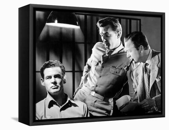 Crossfire, Robert Ryan, Robert Mitchum, Robert Young, 1947-null-Framed Stretched Canvas