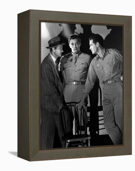 Crossfire, Robert Young, Robert Mitchum, Robert Ryan, 1947-null-Framed Stretched Canvas