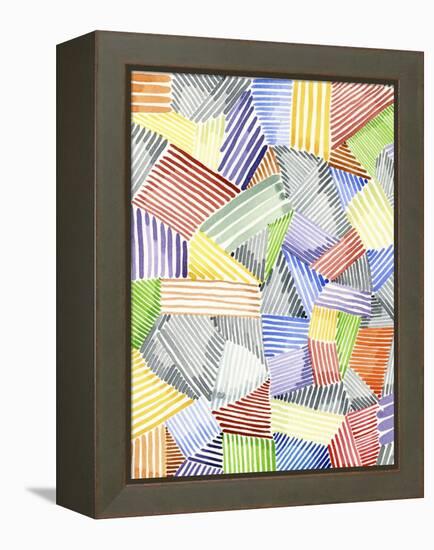 Crosshatch Quilt I-Nikki Galapon-Framed Stretched Canvas