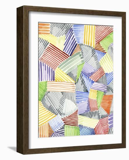 Crosshatch Quilt I-Nikki Galapon-Framed Art Print