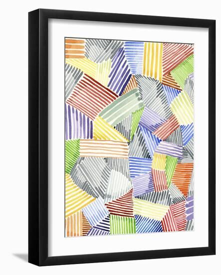 Crosshatch Quilt I-Nikki Galapon-Framed Art Print
