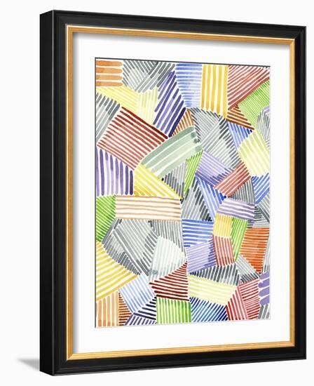 Crosshatch Quilt I-Nikki Galapon-Framed Art Print