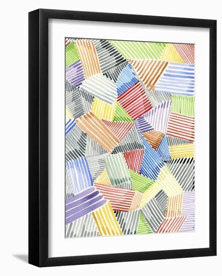 Crosshatch Quilt II-Nikki Galapon-Framed Art Print
