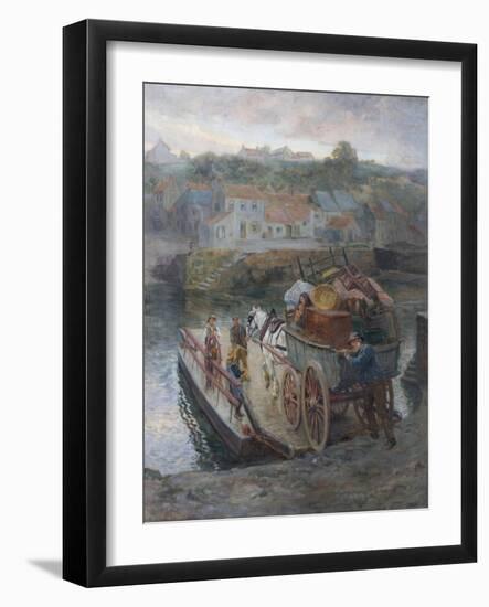 Crossing Hylton Ferry, 1912-Ralph Hedley-Framed Giclee Print