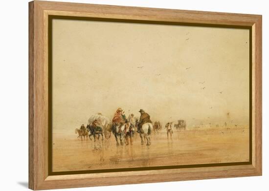 Crossing Lancaster Sands, 1836-David Cox-Framed Premier Image Canvas