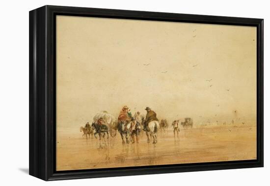 Crossing Lancaster Sands, 1836-David Cox-Framed Premier Image Canvas