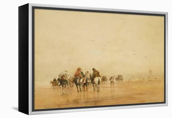 Crossing Lancaster Sands, 1836-David Cox-Framed Premier Image Canvas