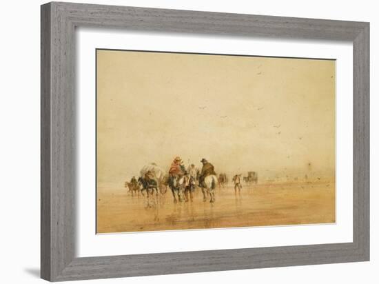 Crossing Lancaster Sands, 1836-David Cox-Framed Giclee Print