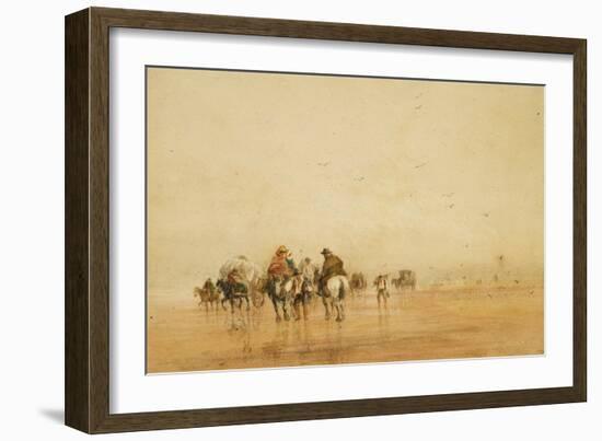 Crossing Lancaster Sands, 1836-David Cox-Framed Giclee Print