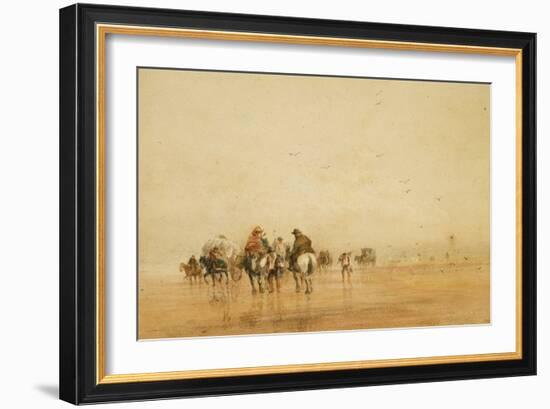 Crossing Lancaster Sands, 1836-David Cox-Framed Giclee Print