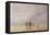 Crossing Lancaster Sands-David Cox-Framed Premier Image Canvas