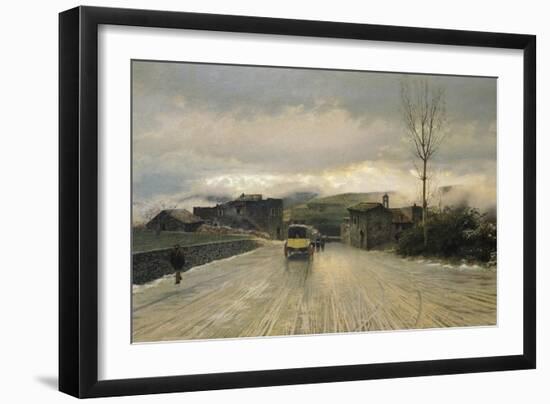 Crossing of Apennines, 1867-Giuseppe De Nittis-Framed Giclee Print