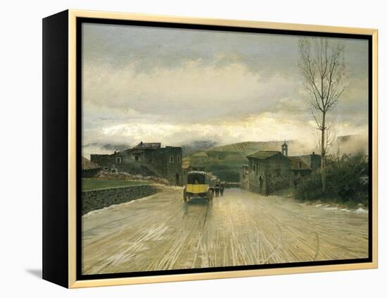 Crossing of Apennines, 1867-Giuseppe De Nittis-Framed Premier Image Canvas