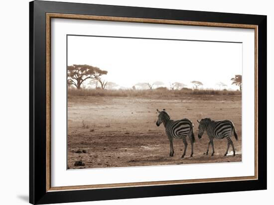 Crossing the African Plains-Jorge Llovet-Framed Art Print