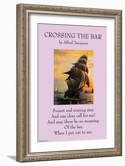 Crossing the Bar-null-Framed Art Print