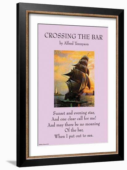 Crossing the Bar-null-Framed Art Print