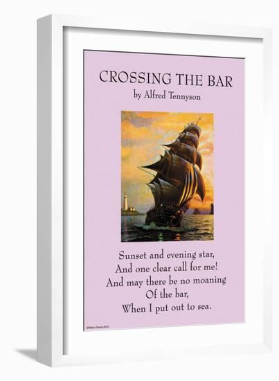 Crossing the Bar-null-Framed Art Print