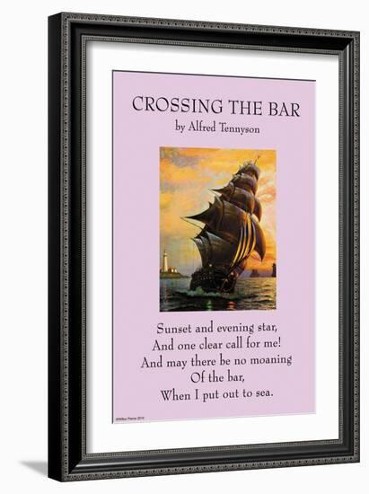 Crossing the Bar-null-Framed Art Print