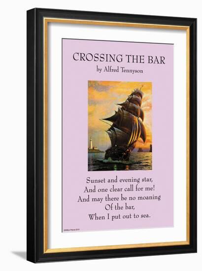 Crossing the Bar-null-Framed Art Print