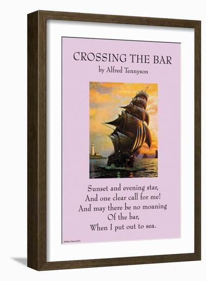 Crossing the Bar-null-Framed Premium Giclee Print