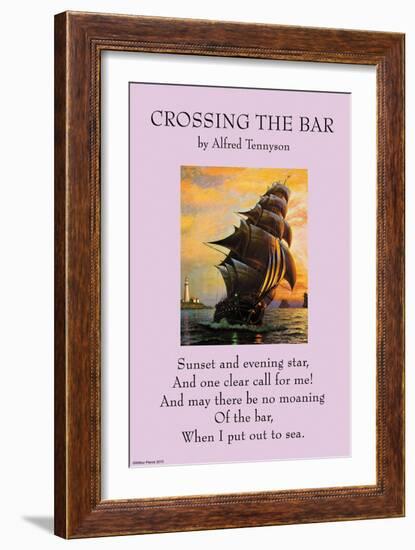 Crossing the Bar-null-Framed Premium Giclee Print