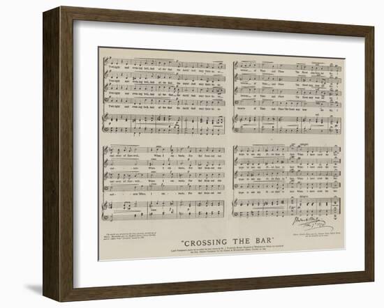 Crossing the Bar-null-Framed Giclee Print