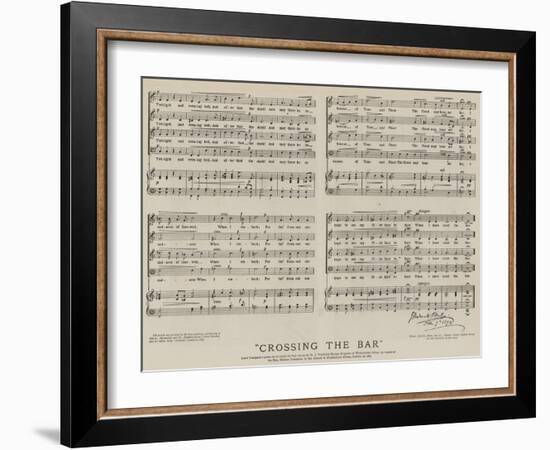 Crossing the Bar-null-Framed Giclee Print